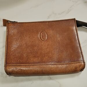 Brown Leather Wallet Pouch